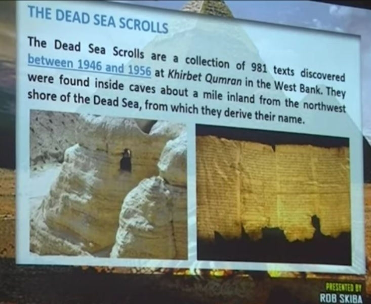 Dead Sea Scrolls discovery at Caves of Qumran